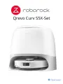 Робот-пылесос Roborock Qrevo Curv S5X-Set, влажная и сухая уборка, управление со смартфона