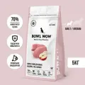 Корм сухой полнорационный BOWL WOW для взрослых собак средних пород с индейкой, рисом и добавлением яблока 5кг.