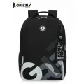 Рюкзак школьный GRIZZLY легкий с жесткой спинкой, двумя отделениями, для мальчика, RB-651-9