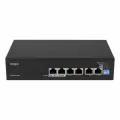 Неуправляемый 4 портовый PoE коммутатор PUS-2T04L-60RM с возможностью установки в стойку