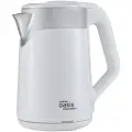 Электрический чайник Making Oasis Everywhere K-21SPW, белый/серебристый, 2 л