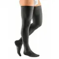 Чулки mediven plus, закрытым носком на широкое бедро, 200WC 2 класс Medi, размер 2, Черный, Стандартная