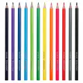 Упаковка 12 шт. Карандаши цветные BRAUBERG KIDS NEW, 12 цветов, трехгранные, грифель 3 мм, 182001