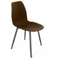 Cтул Sheffilton SHT-ST29/S95-1 коричневый, пластиковое сиденье, на черном металлическом каркасе