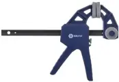 Пистолетная быстрозажимная струбцина 150мм кобальт 244-711