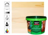 Лак VGT, акриловый, для паркета, глянцевый, водостойкий, 2.2 кг
