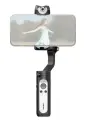 Стабилизатор для смартфонов hohem iSteady V2S с AI отслеживанием, встроенной LED подсветкой и компактным дизайном, вес 263г, совместимость с iPhone 14/13/12/11