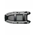 Лодка ПВХ под мотор River Boats RB 350 НДНД черно-серая надувная для рыбалки