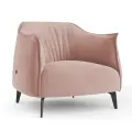 Кресло дизайнерское BELLO STANDART из велюра. Цвет розово-бежевый. Размер 63x72x79 (д/ш/в)