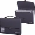 Папка-портфель пластиковая BRAUBERG А4 (327х254х30 мм), 13 отделений, серая, 221438 Набор - 2 шт.