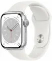 Умные часы Apple Watch Series 8 45 мм Aluminium Case GPS, silver/white Sport Band