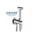GROHE встраиваемый смеситель для биде с гигиеническим душем, латунь, горячая/холодная вода, гальваническое серебро.
