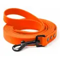 Поводок из биотана 10 м, ширина 16 мм, Woofy Loket , оранжевый, гладкий прорезиненный, водостойкий