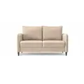 Диван-кровать раскладной PUSHE Фьорд Smart 140, велюр, бежевый Balance 130