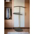 Вешалка напольная для одежды Классик МДФ металл венге