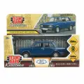 Машина металл LADA ваз-2105 1997 12cm, двери, багаж, инерц. темно-синий, кор. Технопарк в к