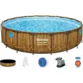 Бассейн Bestway Power Steel Swim Vista, каркасный, круглый, 549см x 122см