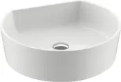 Накладная раковина Ravak Moon 1C 40 без отверстия под смеситель, раковина для ванной, 40 см, полукруглая, белая