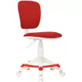Кресло детское бюрократ CH-W204/F/RED красный 26-22/пластик белый