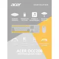 Клавиатура + мышь Acer OCC200 желтый/белый, интерфейс USB, беспроводной, slim-дизайн, Multimedia клавиши (ZL. ACCEE.002)
