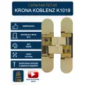 Петли дверные межкомнатные скрытые KRONA KOBLENZ K1019, цвет золото