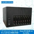 NAS хранилище-микросервер Huananzhi 8 х 3,5 HDD/Xeon E5 2640 v4 2.4 GHz/16 Гб ОЗУ
