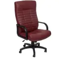 Кресло компьютерное РОСКРЕСЛА Атлант-1 офисное для руководителя, обивка: экокожа, коричневый