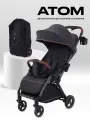 Коляска прогулочная детская с автосложением для путешествий MOWBaby ATOM MB200 Graphite