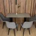 Стол кухонный Mesa design, керамогранит, серый, 120 см x 60 см