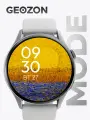 Смарт-Часы GEOZON Mode TFT, экран 1,43, влагозащита IP68, белые, серебрянные
