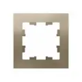 Рамка 1-постовая для розеток и выключателей Шампань AtlasDesign (Атлас Дизайн) Schneider Electric ATN000501 20шт