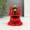 Маятник настольный антистресс Китайский лев , пластик, красно-чёрный 8.5 7.3 8.5 см
