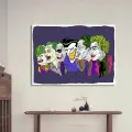 Картина Эволюция Джокеров 20x30, холст, поп-арт, на подрамнике
