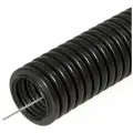 Труба гофрированная Промрукав ПНД лёгкая 350 Н безгалогенная (HF) стойкая к ультрафиолету черная с/з д16 (100м./уп.)