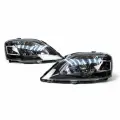 Фары Ларгус передние Bi-LED тюнинг черная маска комплект 2шт.