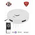 Робот пылесос с влажной и сухой уборкой Polaris PVCR 6001 WIFI IQ Home / Белый
