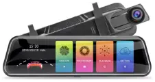Видеорегистратор-зеркало T17 с камерой передней съемки+ камера заднего вида (сенсорная), G-сенсор, антиугон / ночной режим, HD1080, переключение камер