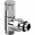 Угловой запорный вентиль SR Rubinetterie Tondera 1/2х3/4 E, цвет хром