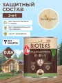 Антисептик-пропитка декоративная для дерева 2 в 1 Bioteks, бесцветный 0,8л