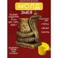 Молд Змея символ 2025, для гипса и других материалов, силикон, 1 шт