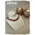 Кантхималы из Туласи SATTVA jewellery, 2 ряда