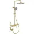Душевая система Olive's с гигиеническим душем KABRERA 37294KBG, золотой сатин