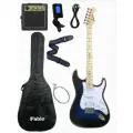 Электрогитара Stratocaster Синяя Fabio ST200, Blue H+S+S, 1V+2T (Электрогитара для начинающих)