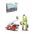 Конструктор Sluban Пожарная машина и фигурки, 343 детали (M38-B0966)