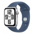 Умные часы Apple Watch Series SE Gen 2 2024 44 mm Aluminium Case, Silver/Denim Sport Band
