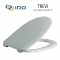 Крышка / сиденье для унитаза IDO Trevi без микролифта, металл. крепеж, белое
