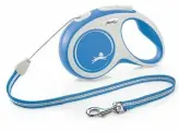 Flexi Рулетка-трос для собак до 20кг, 5м, синяя (New Comfort M Cord 5m blue), синяя
