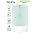 Душевая кабина Domani-Spa Simple high 90x90, высокий поддон, матовое закаленное стекло 4 мм