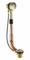 Обвязка для ванны KorDi KD1890 BRONZE полуавтоматическая со слив-переливом, латунь-медь, бронза.