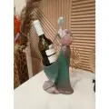 Подставка под винные бутылки. Статуэтка, цвет хамелеон, серебристый зелёный перламутр. уникальная подставка под вино для дома.
